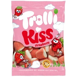 Мармелад TROLLI STRAWBERRY KISS клубника со сливками 100г*22