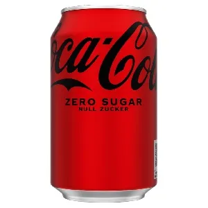 Напиток COCA-COLA (Германия/Дания) ZERO SUGAR сильногазированный /жесть/ 0,33л*24