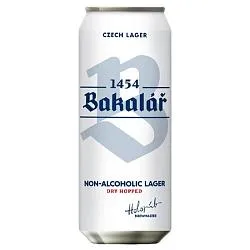 Пиво BAKALAR светлое NEALKO безалкогольное (алк. не более 0.5%) Холодного охмеления /жесть/ 0,5л*24