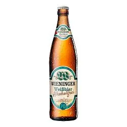 Пиво WIENINGER WEISBIER ALKOHOLFREI нефильтрованное безалкогольное /стекло/ 0,5л*20