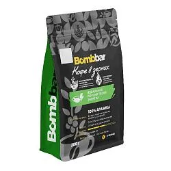 Кофе BOMBBAR жареный в зернах. Арабика 100% /пакет/ 200г*10