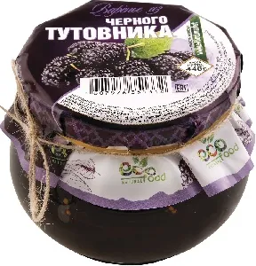 Варенье ECOFOOD из тутовника ЧЕРНОГО 440г*6