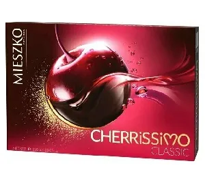 Конфеты MIESZKO CHERRISSIMO CLASSIC с вишней в алкоголе /картон/ 285г*7