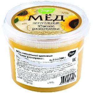 Мед ЛЕСНЫЕ УГОДЬЯ Южное разнотравье /пэт/ 700г*6 Мед ЛЕСНЫЕ УГОДЬЯ Южное разнотравье /пэт/ 700г*6
