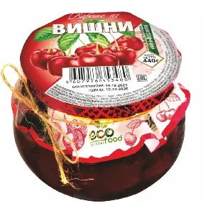 Варенье ECOFOOD из вишни 440г*6 Варенье ECOFOOD из вишни 440г*6