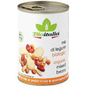 Смесь BIOITALIA бобов консервированная /жесть/ 400г*12 Смесь BIOITALIA бобов консервированная /жесть/ 400г*12