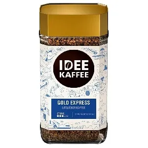 Кофе IDEE KAFFEE Gold-Express растворимый, сублимированный (араб.80%/робус.20%) /стекло/ 200г*6 Кофе IDEE KAFFEE Gold-Express растворимый, сублимированный (араб.80%/робус.20%) /стекло/ 200г*6