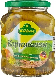 Корнишоны KUHNE /стекло/ 330г*10 Корнишоны KUHNE /стекло/ 330г*10