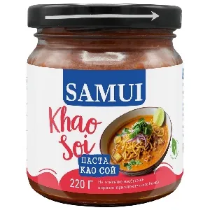 Паста SAMUI KHAO SOI "Као Сой" /стекло/ 220г*12