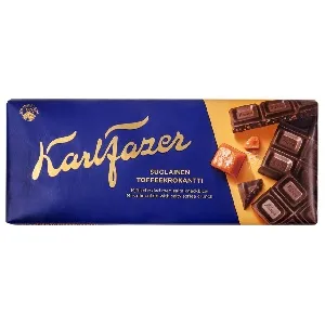 Шоколад Karl FAZER молочный с крошкой соленой карамели 180г*22