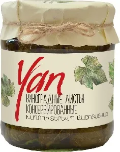 Листья YAN Виноградные /стекло/ 440г*6 Листья YAN Виноградные /стекло/ 440г*6