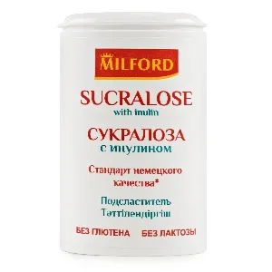 Подсластитель MILFORD Сукралоза с инулином 370 таб. 20г*12