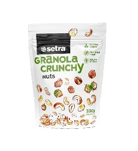 Гранола SETRA Granola crunchy хрустящие запеченные с ОРЕХАМИ: кешью, фундук, арахис, без сахара /зип-пак/ 330г*7 Гранола SETRA Granola crunchy хрустящие запеченные с ОРЕХАМИ: кешью, фундук, арахис, без сахара /зип-пак/ 330г*7
