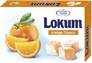 Лукум ZAHARNI ZAVODI со вкусом апельсина 140г*36 Лукум ZAHARNI ZAVODI со вкусом апельсина 140г*36