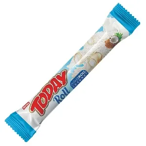 ***Вафли TODAY Wafer Roll Coconut трубочки с кокосовым кремом (шоубокс 18г*24шт) 18г*288