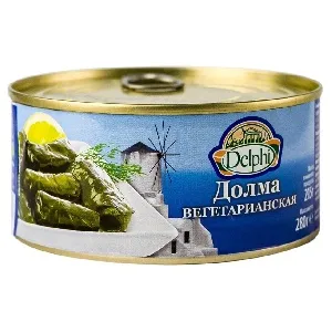 Долма DELPHI вегетарианская /жесть/ 280г*12 Долма DELPHI вегетарианская /жесть/ 280г*12