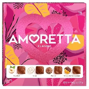 Конфеты MIESZKO AMORETTA CLASSIC LATINO ассорти с начинками /картон/ 106г*10 Конфеты MIESZKO AMORETTA CLASSIC LATINO ассорти с начинками /картон/ 106г*10