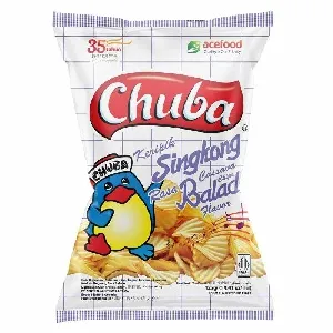 Чипсы Chuba рифлёные из кассавы со вкусом Чили Баладо 125г*16