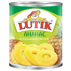 Ананас 14034 LUTIK кольцами в сиропе /жесть/ 580мл*12 Ананас 14034 LUTIK кольцами в сиропе /жесть/ 580мл*12