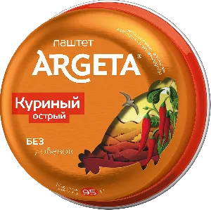 Паштет ARGETA куриный острый /жесть/ 95г*14 Паштет ARGETA куриный острый /жесть/ 95г*14