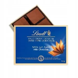 Конфеты LINDT Swiss Thins молочный Milk /картон/ 125г*9