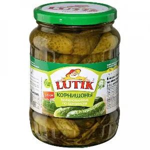 Корнишоны 12057В LUTIK маринованные по-берлински 3-6 /стекло/ 720мл*12 Корнишоны 12057В LUTIK маринованные по-берлински 3-6 /стекло/ 720мл*12