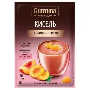Кисель GURMINA HONEY STORY абрикос-персик 30г*20 Кисель GURMINA HONEY STORY абрикос-персик 30г*20