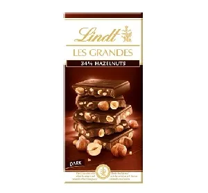 Шоколад LINDT Les Grandes темный с фундуком Noisette Dark 150г*13