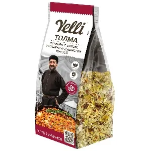Толма YELLI ленивая с рисом, овощами и душистой кинзой /пакет/ 160г*12