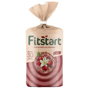 Хлебцы FITSTART пшенично-перловые Сочная вишня 100г*12
