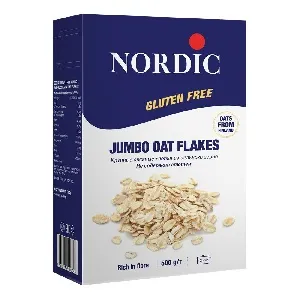 ***Хлопья NORDIC JUMBO OAT FLAKES овсяные крупные БЕЗ ГЛЮТЕНА /картон/ 500г*12 ***Хлопья NORDIC JUMBO OAT FLAKES овсяные крупные БЕЗ ГЛЮТЕНА /картон/ 500г*12