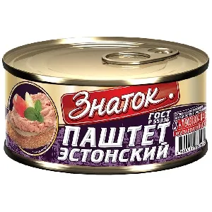 Паштет ЗНАТОК Эстонский ГОСТ Р 55336 /жесть-ключ/ 230г*24 Паштет ЗНАТОК Эстонский ГОСТ Р 55336 /жесть-ключ/ 230г*24