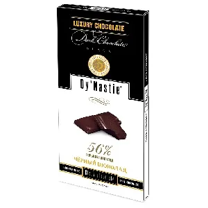 Шоколад Dy`Nastie LUXURY горький 56% "Чёрный шоколад" (шоубокс 10шт) 100г*40 