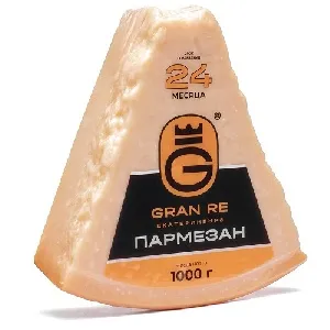 Сыр GRAN RE Пармезан 40% жирности (выдержка 24 мес) ~1000г*1 Сыр GRAN RE Пармезан 40% жирности (выдержка 24 мес) ~1000г*1