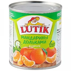 Мандарины 14082 LUTIK дольками в сиропе /жесть/ 314мл*12 Мандарины 14082 LUTIK дольками в сиропе /жесть/ 314мл*12