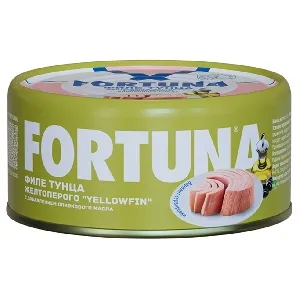 Тунец FORTUNA филе YELLOWFIN c оливковым маслом /жесть/ 185г*12 Тунец FORTUNA филе YELLOWFIN c оливковым маслом /жесть/ 185г*12