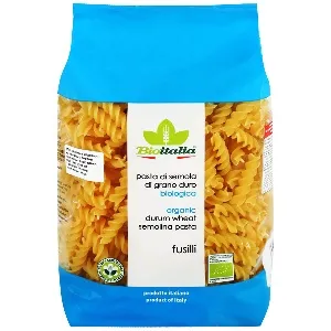 Макароны BIOITALIA Fusilli спиральки фигурные 500*12 Макароны BIOITALIA Fusilli спиральки фигурные 500*12