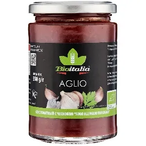 Соус BIOITALIA томатный с чесноком /стекло/ 350г*12 Соус BIOITALIA томатный с чесноком /стекло/ 350г*12
