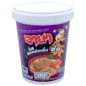 Лапша JAYA быстрого приготовления со вкусом острого супа с говядиной /пл.стакан/ 60г*36 Лапша JAYA быстрого приготовления со вкусом острого супа с говядиной /пл.стакан/ 60г*36