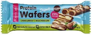 Батончик CHIKALAB глазированный вафельный со вкусом "Шоколадно-ореховый десерт" /флоу-пак/ 40г*20