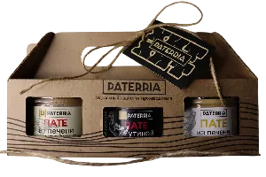 Набор PATERRIA "Хиты" (пате из печени цыпленка, пате из утиной печени, пате из печени индейки) 270г*4