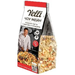 Смесь YELLI ЧОУ МЕЙН для жареной пасты с шиитаке и овощами /пакет/ 170г*12