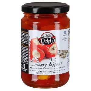 Перец DELPHI красный фарш. греческим сыром с травами в подс. масле /стекло/ 280г*12 Перец DELPHI красный фарш. греческим сыром с травами в подс. масле /стекло/ 280г*12