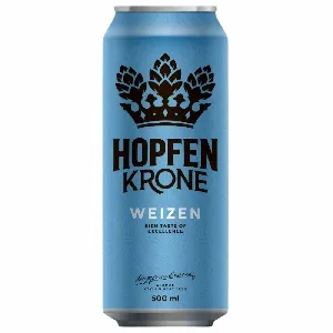 Пиво HOPFENKRONE светлое WEIZEN алк. 5,4% /жесть/ 0,5л*24