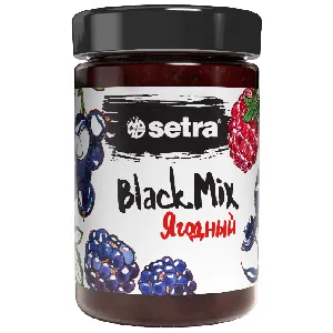 Джем SETRA BLACK MIX ягодный /стекло/ 335г*6 Джем SETRA BLACK MIX ягодный /стекло/ 335г*6