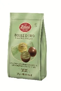 Конфеты ZAINI «BOULE D'OR» PISTACCHIO пралине из молочного шоколада с нежной кремовой начинкой ФИСТАШКА /пакет/ 125г*12 Конфеты ZAINI «BOULE D'OR» PISTACCHIO пралине из молочного шоколада с нежной кремовой начинкой ФИСТАШКА /пакет/ 125г*12