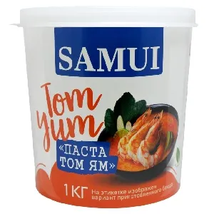 Паста SAMUI TOM YAM "Том Ям" /ведро пэт/ 1кг*12 Паста SAMUI TOM YAM "Том Ям" /ведро пэт/ 1кг*12