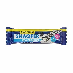 Батончик SNAQ FABRIQ вафельный со вкусом "Печенье-крем" /флоу-пак/ 20г*28