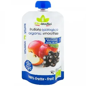 Пюре BIOITALIA из яблока и черной смородины (смузи) /дой-пак/ 120г*24 Пюре BIOITALIA из яблока и черной смородины (смузи) /дой-пак/ 120г*24