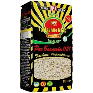 Рис TaMashAe MIADI PREMIUM Басмати элитный непропаренный /пакет/ 900г*9